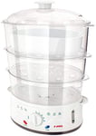 Judge JEA25 Electric Steamer 3 Tiers and Rice Cooker, 900W, 8.5L, 60 Minute Timer, 2 Year Guarantee