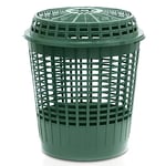 Support de panier de jardin - Cage de table auxiliaire décorative 60L., Dimensions (mm) 450x450x466, couleur verte