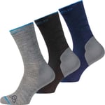 ODLO Chaussettes Longues Allround Pack X3 Bleu / Noir Gris 45/47 2024 - *prix inclut le code BLACK