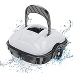 WYBOT Robot Piscine pour 100 mins de Fonctionnement, Aspirateur Piscine Parking Automatique, Forte Puissance d'aspiration, Robot Nettoyeur de Piscine sans Fil jusqu'à 80 m²