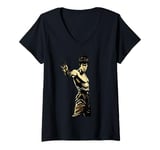 Womens Jeet Kune Do JKD Mixed Martial Arts Talk to the Hand V-Neck T-Shirt