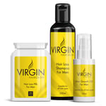 The Mane Man - Virgin Hairloss Shampoo, Pills & Oil For Men Thicker, Fuller Hair