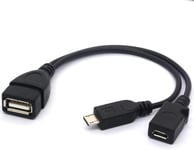 Micro USB Splitter Cable OTG Power Enhancer Cord USB 2.0 A Female to Micro USB 