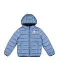 Champion Legacy Outdoor B (306870) - WR Light Cirè 40gr Reversible Hooded Jacket, Navy/Turquoise Blue (NNY/CBU), 9-10 years (M) Boys FW24