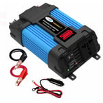 Convertisseur de tension de voiture 500W 12V en 220V Dual usb 205 117 58 mm Protection de tension bleue - Gabrielle