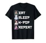 Eat Sleep K-Pop Repeat Anime Girl Korean Music Kpop Merch T-Shirt