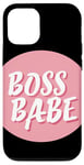 Coque pour iPhone 15 Pro Costume de Boss Babe Indépendant Rose et mignon