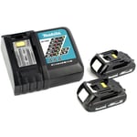 Djr 188 ryj Scie sabre sans fil sans balai 18 v + Coffret Makpac + 2x Batteries 1,5 Ah + Chargeur - Makita