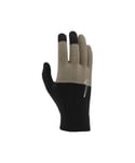 Nike Unisex Adult 2.0 Knitted Swoosh Grip Gloves (Graphic Black/Khaki/Coconut Milk) - Black/Brown - Size Small/Medium