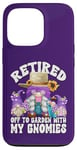 iPhone 13 Pro Purple Retirement Gnome Grandma Saying For Women Retired Mom Case