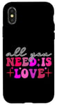 iPhone X/XS All You Need Is Love Retro Aesthetic Case