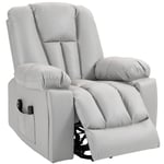 Rootz TV-stol med uppställningshjälp - Liggstol - Lyftstol - Ultimat komfort - Justerbar lutning - Elektrisk tryckknappskontroll - 96cm x 94cm x 106cm