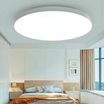 Modern LED-taklampa, 18W vardagsrumslampa 6000K kall vit 1700K rund badrumslampa barn/vuxen sovrumslampa