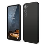 elago Coque Silicone Liquide Compatible avec Samsung Galaxy S23 Plus Étui, Silicone Premium, Protection Complète du Corps, Couverture Antichoc à 4 Couches (Noir)