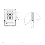 EVN Panthera-LED-kohdevalaisin ulos IP65 30W 3000K