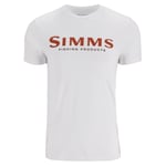 Simms Logo T-Shirt Pure White - XXL