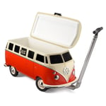 Volkswagen 26 Litre Cool Box on Wheels with Handle, VW Steel Roller Cooler Box