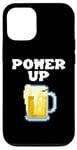 Coque pour iPhone 12/12 Pro Mug à bière pixelisé Power Up