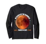 Lunar Eclipse Science March 2025 In Search of The Darkness Long Sleeve T-Shirt