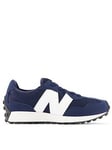 New Balance Kids Boys 327 Trainers - Navy, Navy, Size 10 Younger