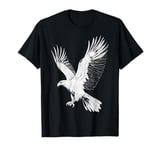 Majestic Eagle in Flight Bold Nature Lover, Bird Lover T-Shirt