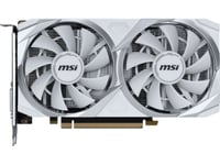 Msi Geforce Rtx 3050 Ventus 2X Xs Oc Hvit 8Gb Gddr6 Grafikkort