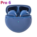 OLAF Air Pro 6 TWS ¿couteurs sans fil Bluetooth Casque Fone ¿couteurs Bluetooth Casque de sport avec micro pour iPhone Xiaomi POCO-Bleu_XINENGJI