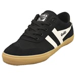 Gola Badminton Mens Casual Trainers in Black White - 9 UK