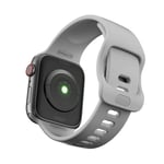 Apple Watch 45mm Series 8 Armband i silikon, grå