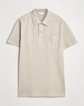 Sunspel Riviera Polo Shirt Ash Grey