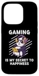 Coque pour iPhone 14 Pro Le jeu Kawaii Panda est mon secret pour trouver le bonheur