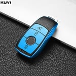 (B-tyyli sininen) Promotion Nahka TPU-auton avainkotelon kuorikotelo Mercedes Benzille A B C E S-luokka W204 W205 W212 W213 W176 GLC CLA AMG W177