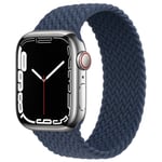 Hållbart Elastiskt Apple Watch Armband 38mm/40mm/41mm Mörkblå S