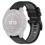 Garmin Fenix 7S etc. 20mm Urrem - Sort og Grå