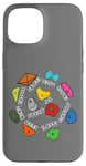 Coque pour iPhone 15 Bloc, escalade intérieure, différents types de prises d'escalade