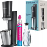 Sodastream Crystal 3.0 Black Appareil de carbonatation de l'eauCarafe en verre