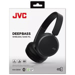 JVC Deep Bass HA-S36W Wireless Bluetooth  On-Ear Headphones/Black