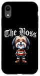 Coque pour iPhone XR The Boss Veste pour chien Terrier tibétain