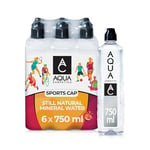 AQUA Carpatica Sports Cap 750ml x 6 - Pure Natural Still Mineral Water for Active Hydration, Virtually Nitrate-Free, Low Sodium, Naturally Alkaline, Enhanced Natural Electrolytes for Peak Performance