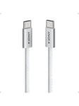 Anker USB-C to USB-C Cable (0.9m 240W braided) - White