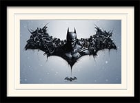 DC Comics Batman Arkham Origins 30 X 40 cm "Logo" Mounted And Framed Print