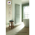 Radiateur sèche-serviettes eau chaude Fassane Spa Asym gauche couleur 429W H805 mm / L550 mm Acova FL081-055C