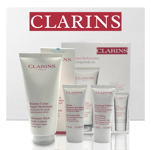 Clarins Moisturizing Body Set- Body Lotion 200ml, Scrub 30ml & Hand Cream 30ml