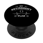 Mon Plan De Retraite Guitare PopSockets PopGrip Adhésif