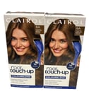 2 x CLAIROL ROOT TOUCH-UP NICE'N EASY PERMANENT COLOUR 6A LIGHT ASH BROWN