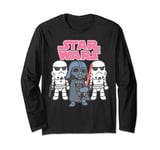 Star Wars Darth Vader & Stormtroopers Cartoon Saber Up Manche Longue