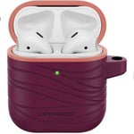 Coque Lifeproof antichoc pour boitier Apple Airpods coloris bordeaux