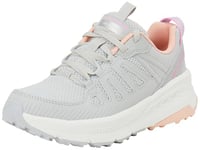 Skechers Women's Switch Back Cascades, Gray Synthetic/Textile/Coral Trim, 2 UK