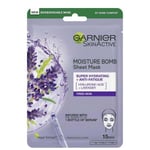 Garnier Moisture Bomb Lavender Hydrating Face Sheet Mask for Fatigued Skin 32g