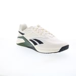 Reebok Nano X2 Mens Beige Canvas Lace Up Lifestyle Trainers Shoes